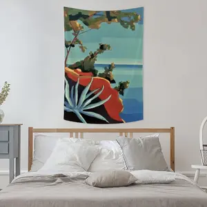 On The French Riviera Near Frejus Wall Tapestry (Multi-Size, Vertical)