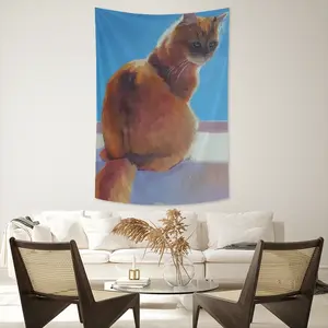 Cat Wall Tapestry (Multi-Size, Vertical)