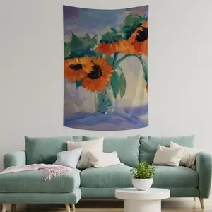 Sunflowers Wall Tapestry (Multi-Size, Vertical)