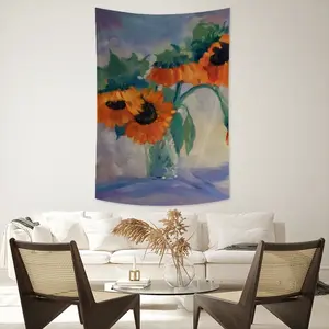 Sunflowers Wall Tapestry (Multi-Size, Vertical)