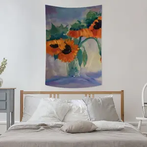 Sunflowers Wall Tapestry (Multi-Size, Vertical)