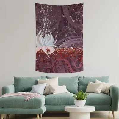 Lotus Wall Tapestry (Multi-Size, Vertical)