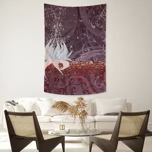 Lotus Wall Tapestry (Multi-Size, Vertical)