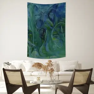 Emerald Code Wall Tapestry (Multi-Size, Vertical)