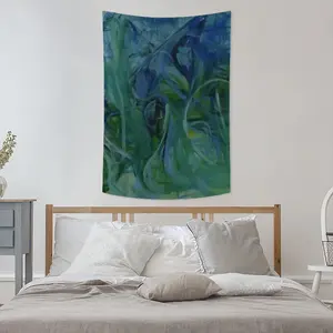 Emerald Code Wall Tapestry (Multi-Size, Vertical)