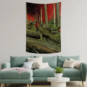 Firebreak Wall Tapestry (Multi-Size, Vertical)