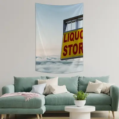 Liquor Store Wall Tapestry (Multi-Size, Vertical)