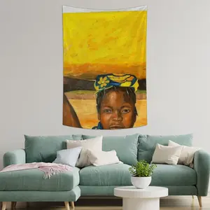 African Girls Wall Tapestry (Multi-Size, Vertical)