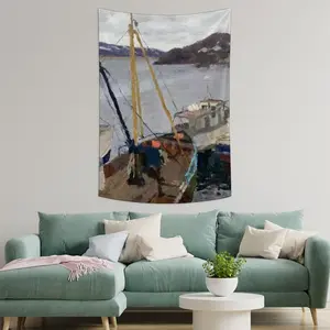 Wharf Wall Tapestry (Multi-Size, Vertical)