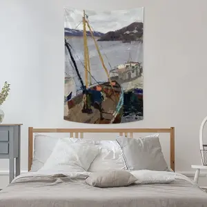 Wharf Wall Tapestry (Multi-Size, Vertical)