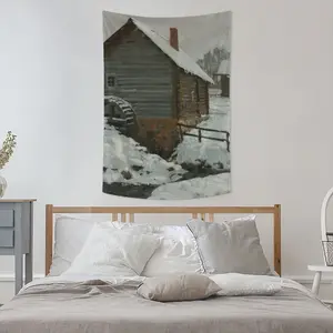 Old Mill Wall Tapestry (Multi-Size, Vertical)