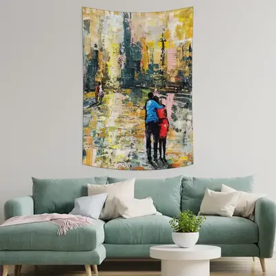 Lovers Walk Wall Tapestry (Multi-Size, Vertical)