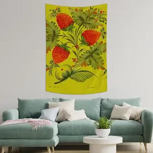 Raspberry Wall Tapestry (Multi-Size, Vertical)