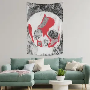 Skull Wall Tapestry (Multi-Size, Vertical)