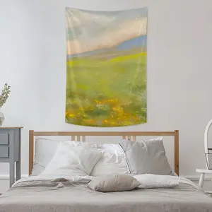 Flower Field Wall Tapestry (Multi-Size, Vertical)