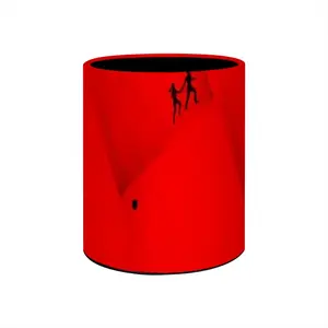 Deep Red (Decomposition) Pen Holder (Round)