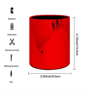 Deep Red (Decomposition) Pen Holder (Round)