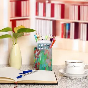 Summer Flowers Pen Holder (Round)