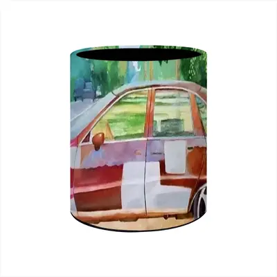 Car On Highway 319 Pen Holder (Round)