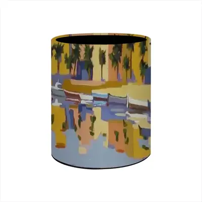 Harbor In The South Of France Pen Holder (Round)