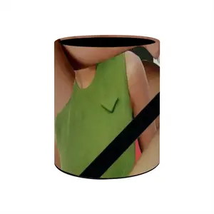 Green Dress Pen Holder (Round)