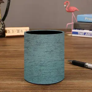 Hazy Shades Of Blue Pen Holder (Round)