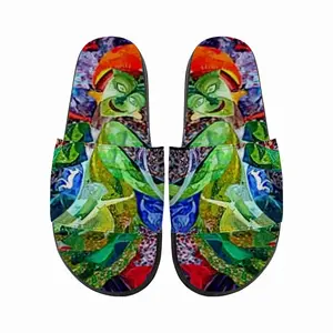 Men Frida Green Slip On Slippers