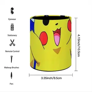 Pokemon Go - Pikachu Paint Street Art Cartoons Comics Fantasy Japan Pen Holder (Round)