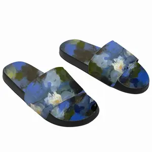 Men Water Lilies Slip On Slippers