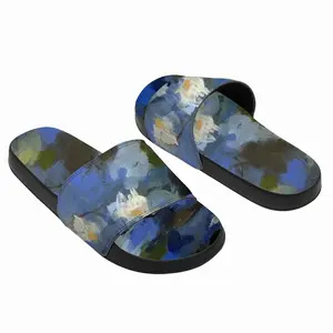 Men Water Lilies Slip On Slippers