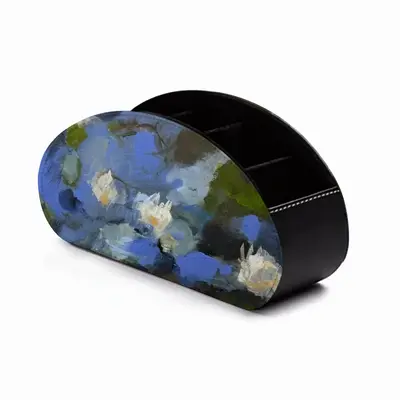 Water Lilies Office Storage Box (Leather)