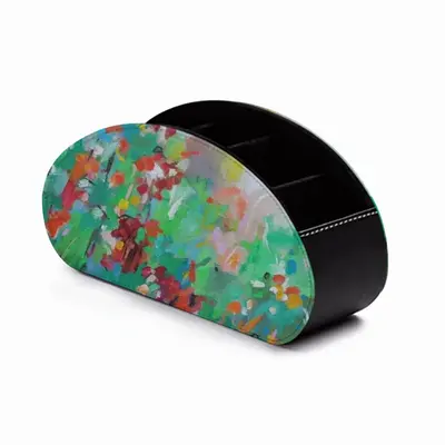 Summer Flowers Office Storage Box (Leather)