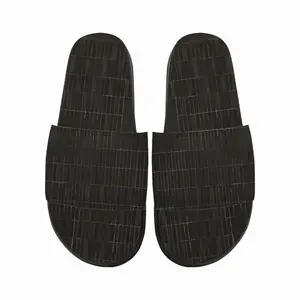 Men Black Pencil Slip On Slippers