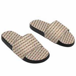 Men Ocher-Gray-Brown Slip On Slippers