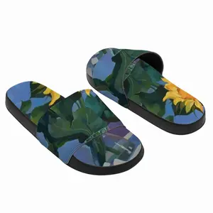 Men Sunflowers Slip On Slippers