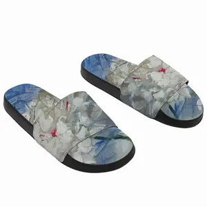 Men ”White Peony” Slip On Slippers