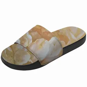 Men Gold Flower Slip On Slippers