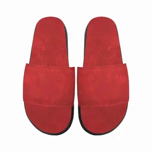 Men Statement In Red Slip On Slippers