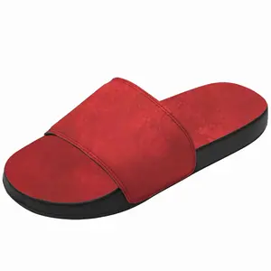 Men Statement In Red Slip On Slippers