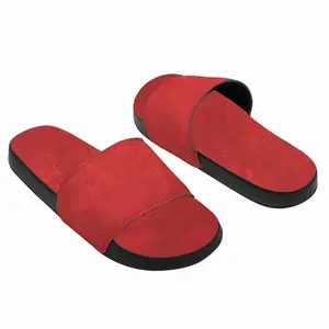 Men Statement In Red Slip On Slippers