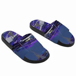 Men A Cool Vista Of Blue And Purple (2014) Slip On Slippers