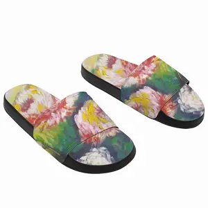 Men Beautiful Flowers Slip On Slippers