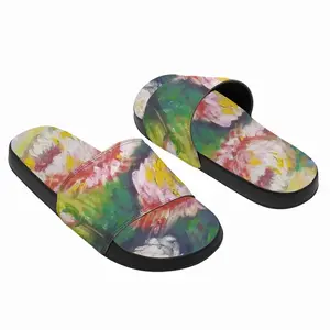 Men Beautiful Flowers Slip On Slippers