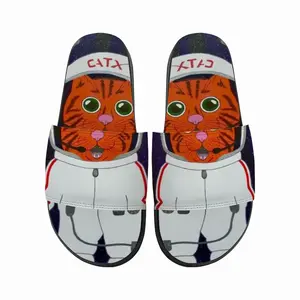 Men Cat X Cat Space X Galaxy Astronaut Astronomy Animals Slip On Slippers