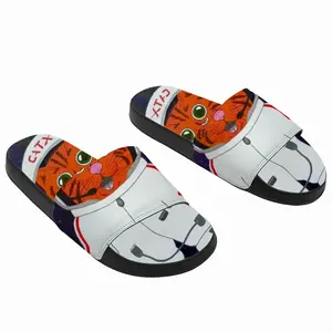 Men Cat X Cat Space X Galaxy Astronaut Astronomy Animals Slip On Slippers