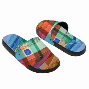 Men Dreaming In Blue Slip On Slippers