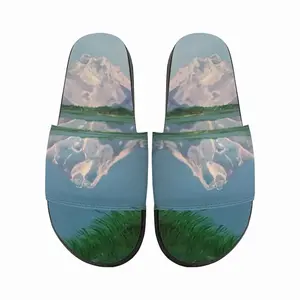 Men Mountain Landscape Slip On Slippers