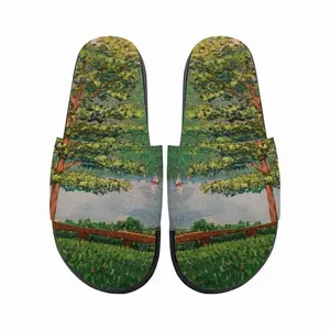 Men Sailboats And Park Slip On Slippers