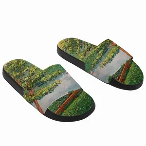 Men Sailboats And Park Slip On Slippers