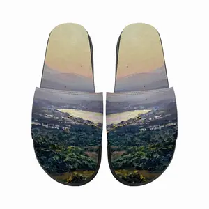 Men Sunset In Crete Greece Slip On Slippers